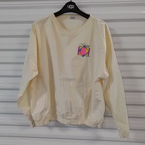 Vtg Crazy Shirts Hawaii Faded White Graphic Long Sleeve Crewneck T-shirt XL